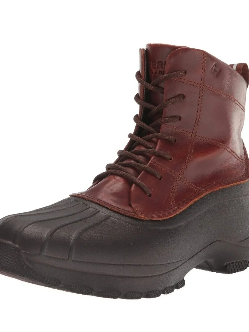 Sperry Duck Float Lace-Up Boots, Brown men size 8